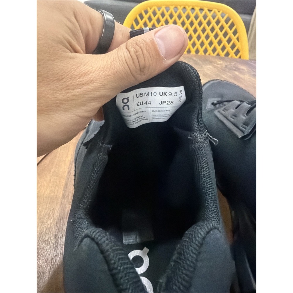 On Cloud Cloudaway Triple Black Running Walking Sneakers Shoes Men’s Sz 10 - Picture 9 of 9